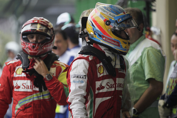 Felipe Massa und Fernando Alonso fuhren 2013 ihre letzte Saison als Ferrari-Teamkollegen