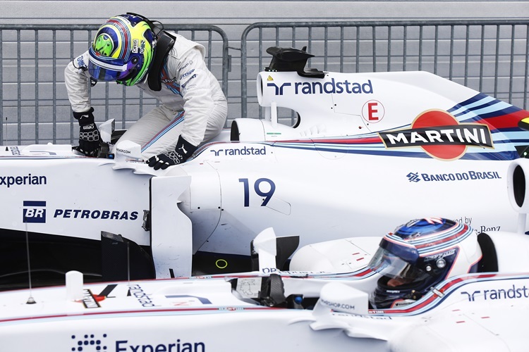 Valtteri Bottas und Felipe Massa im Park Ferme