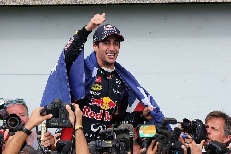 Daniel Ricciardos erster Formel-1-Sieg wurde gebührend gefeiert
