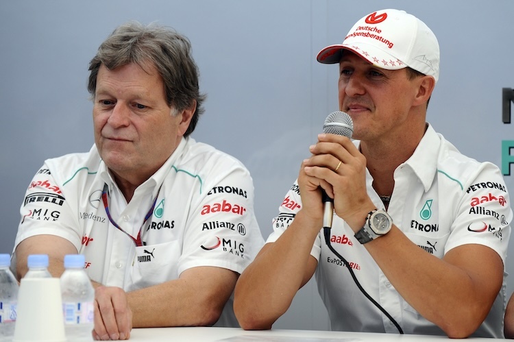 Norbert Haug und Michael Schumacher