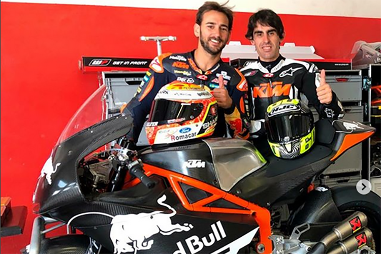 Ricky Cardus und Julián Simón testeten für KTM 