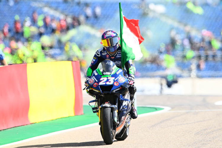 Enea Bastianini war in Feierlaune