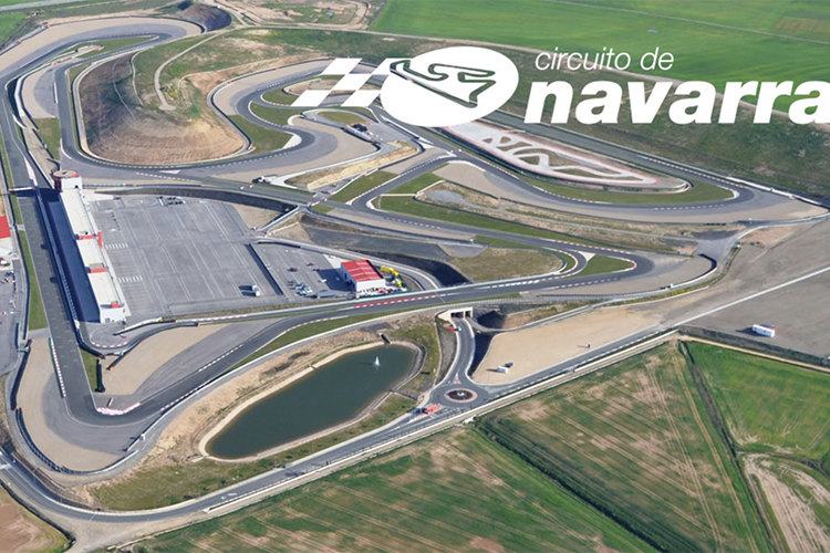 Blick von oben auf den Circuito de Navarra