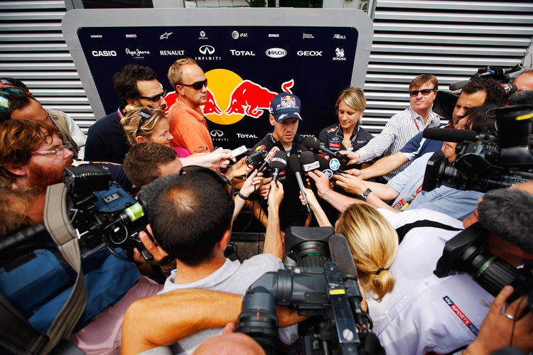 Liebling der Medien: Sebastian Vettel