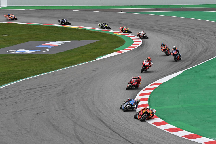 Besonders die Linkskurven waren im MotoGP-Rennen von Montmeló kritisch