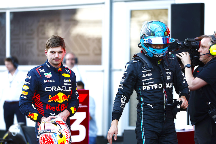 Max Verstappen und George Russell