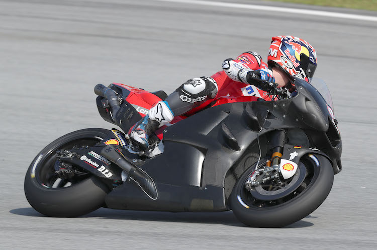 Andrea Dovizioso testete die neue Ducati-Aerodynamik und war damit zufrieden