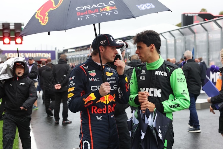 Max Verstappen und Gabriel Bortoleto