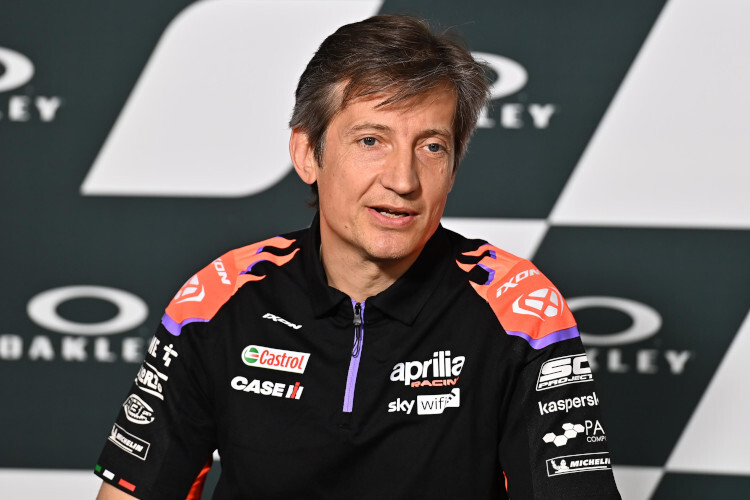 Massimo Rivola, chefe de corrida da Aprilia