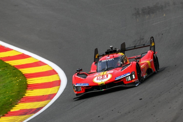 Der Ferrari 499P in Spa-Francorchamps