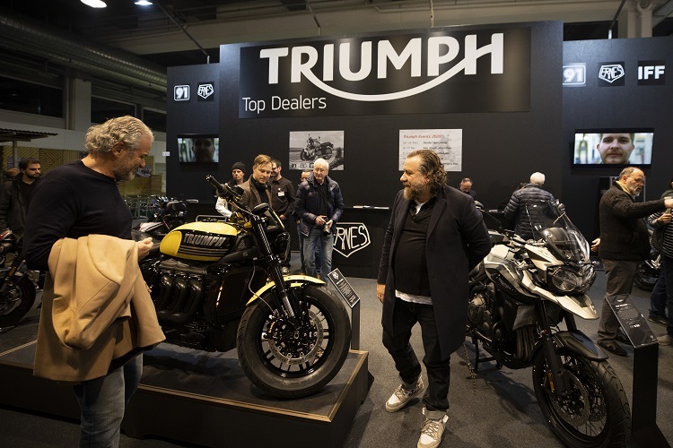Dank initiativen Händlern sind alle Neuheiten von Triumph an der Swiss-Moto zu sehen