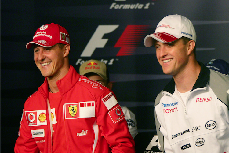 Michael und Ralf Schumacher fuhren gemeinsam in der Formel 1