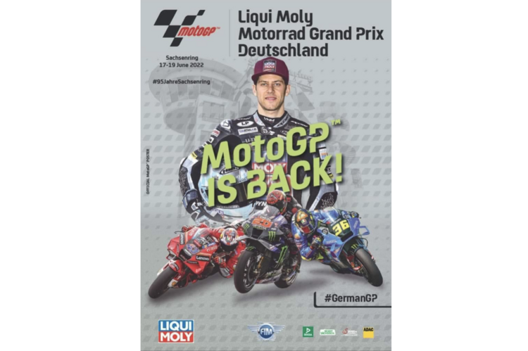 Das Plakat für den GP am Sachsenring