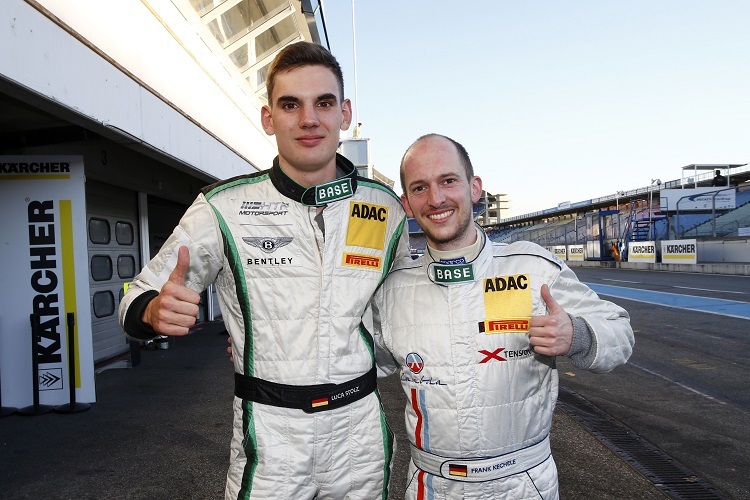 Sie waren wie schnellsten Piloten in Hockenheim: Luca Stolz (li.) und Frank Kechele