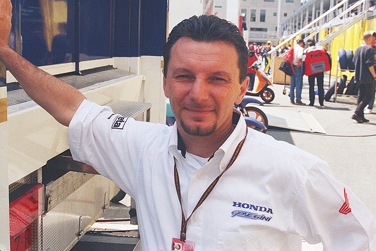 Fausto Gresini 1998, in seinen Anfangstagen als Teameigentümer