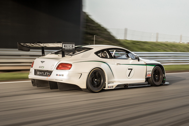 Bentley Continental GT3 Testfahrten