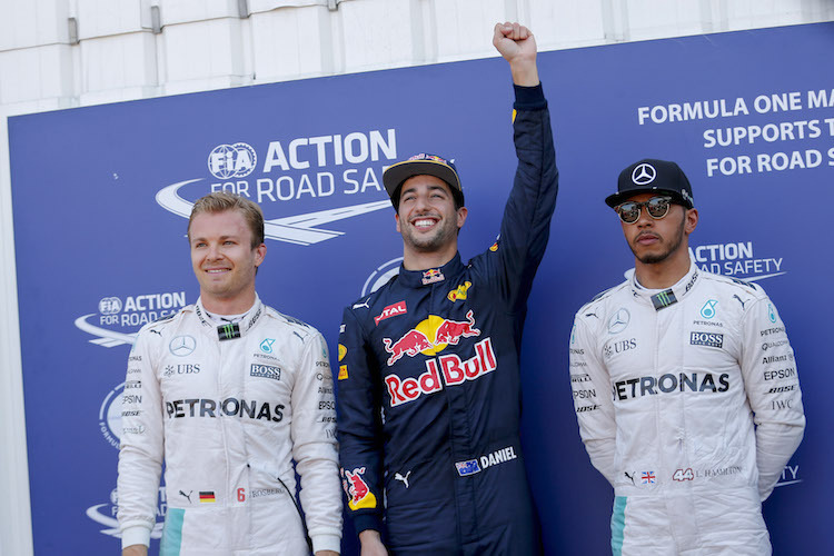 Die Schnellsten des Qualifyings - Rosberg, Ricciardo, Hamilton