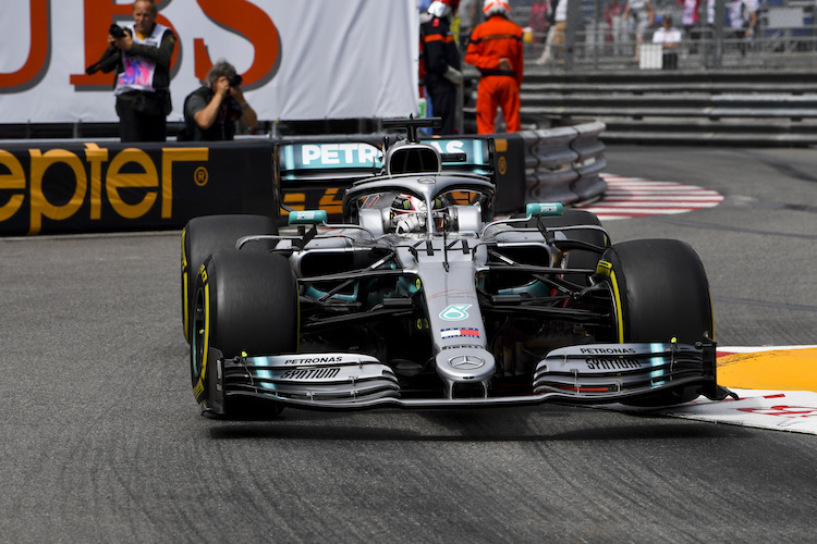 Lewis Hamilton hatte auch im zweiten Monaco-Training die Nase vorn