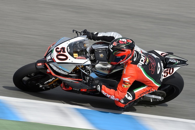 Sylvain Guintoli fuhr in Jerez mit der Hinterradschwinge aus der MotoGP