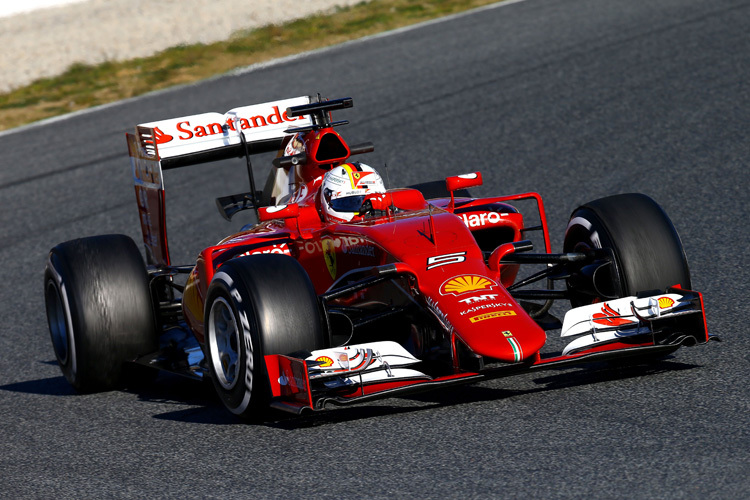 Der Ferrari von Sebastian Vettel mit TV-Kamera: Was zeigen diese Bilder?