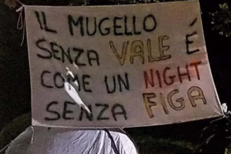 Wehmütiges Transparent in der Toskana: «Mugello ohne Vale ist wie ein Nachtclub ohne Frauen»