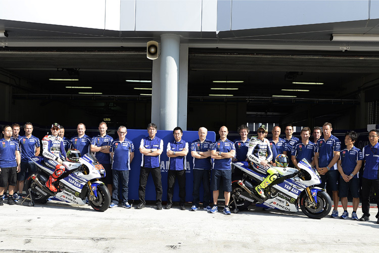 Das Prunkstück von Yamaha in der MotoGP-WM: Das Werksteam mit Jorge Lorenzo und Valentino Rossi
