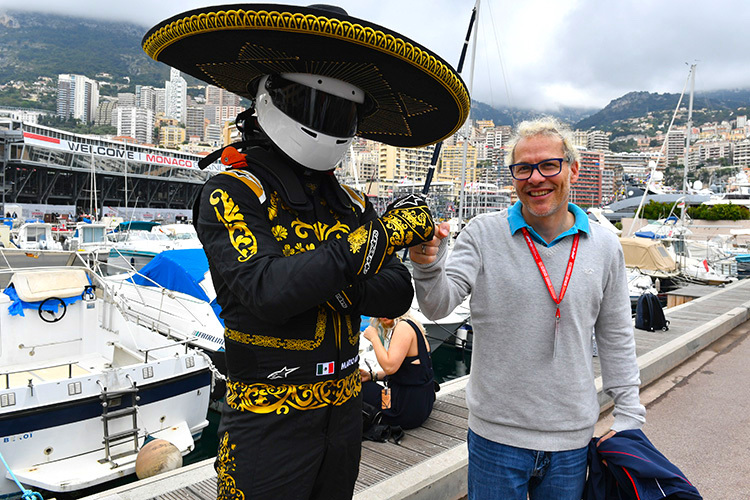 Jacques Villeneuve (rechts) in Monaco