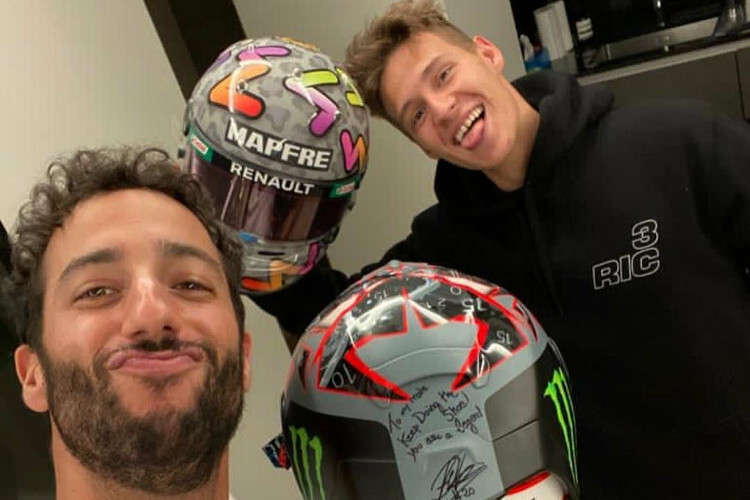 Daniel Ricciardo und Fabio Quartararo verstehen sich bestens