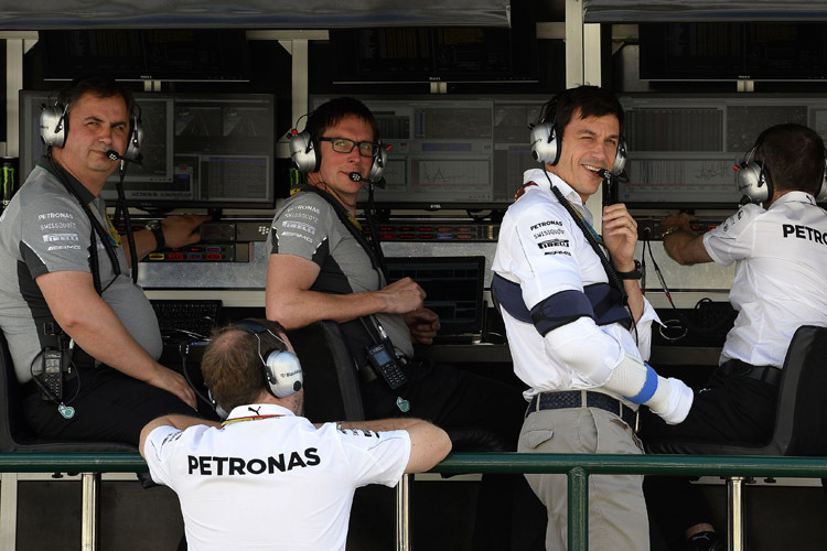 Mercedes-Motorsportdirektor Toto Wolff: «Sebastian hat eine gute Runde gedreht, aber am Ende waren es doch fast fünf Zehntel, die ihm auf dieser kurzen Strecke gefehlt haben»