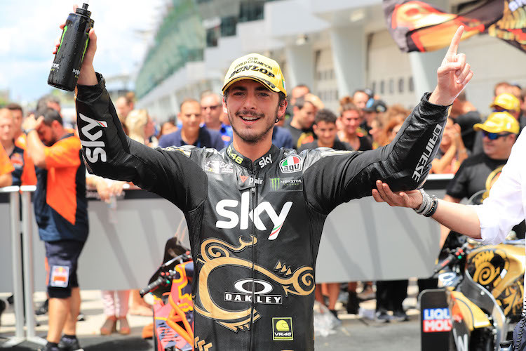 Francesco Bagnaia durfte in Malaysia den Moto2-Titelgewinn feiern
