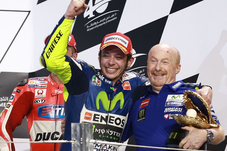 Katar: Erstes Rennen 2015, erster Sieg für Rossi und Galbusera