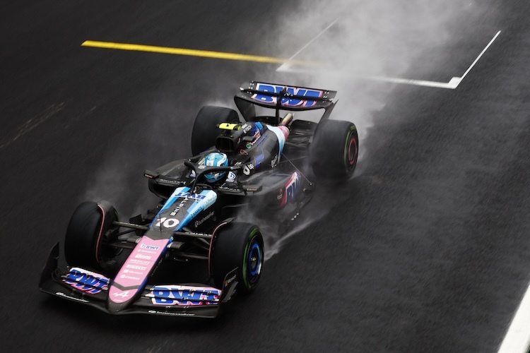 Alpine-Fahrer Pierre Gasly in Brasilien