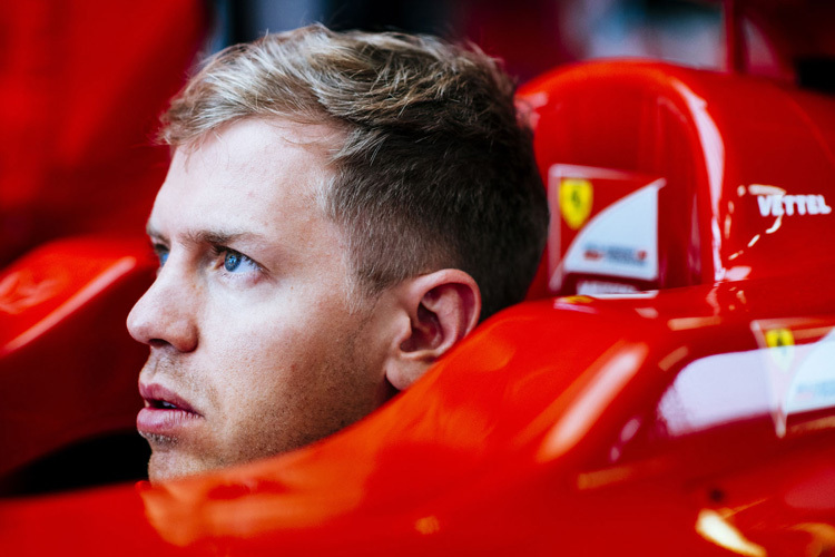 Sebastian Vettel vor seinem Testdebüt für Ferrari