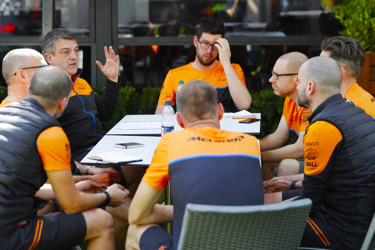 McLaren-Mitarbeiter in Melbourne