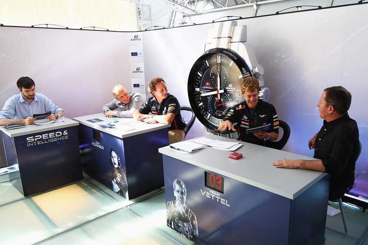 Herbert, Vettel, Brundle im Casio-Einsatz