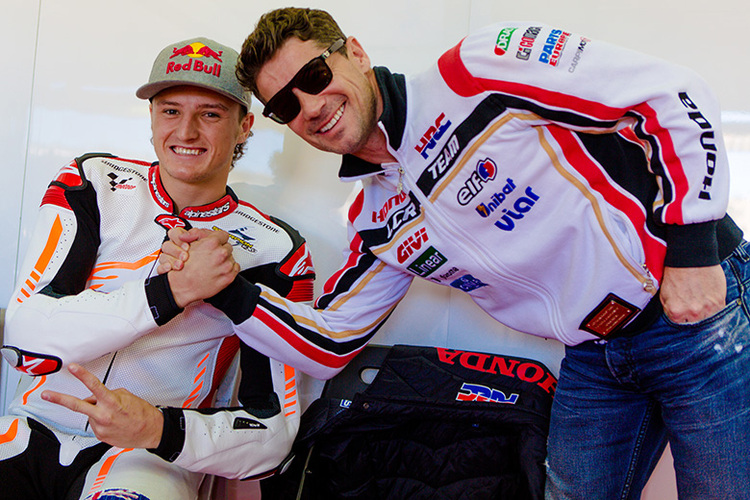 Jack Miller mit LCR-Honda-Teambesitzer Lucio Cecchinello