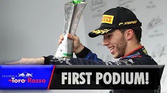 F1 2019 São Paulo - Pierre Gasly feiert sein erstes Podium