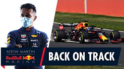 F1 2020 Red Bull Racing - Filmtag in Silverstone mit Alex Albon