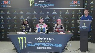 US-Supercross 2022 Detroit - 450SX Pressekonferenz nach dem Rennen