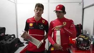 F1 2022 Miami - Leclerc und Sainz nach dem Rennen