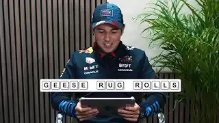 F1 2024 Red Bull Racing - Anagram-Ratespiel mit Max und Checo