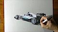 F1 Mercedes 2016 - 3D Art Darstellung des W07