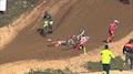 MXGP 2016 Kegums - MX2 Qualifying Crash von Zaragoza und Pootjes